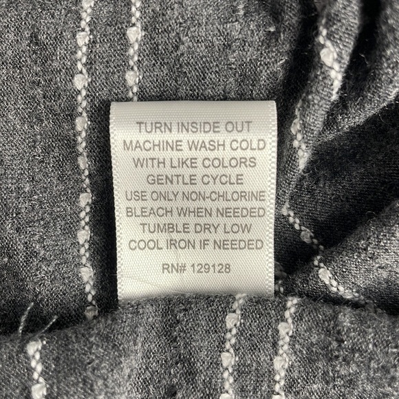 Always Indigo twist front short sleeve top gray white soft ladies Size 3x - Picture 9 of 9